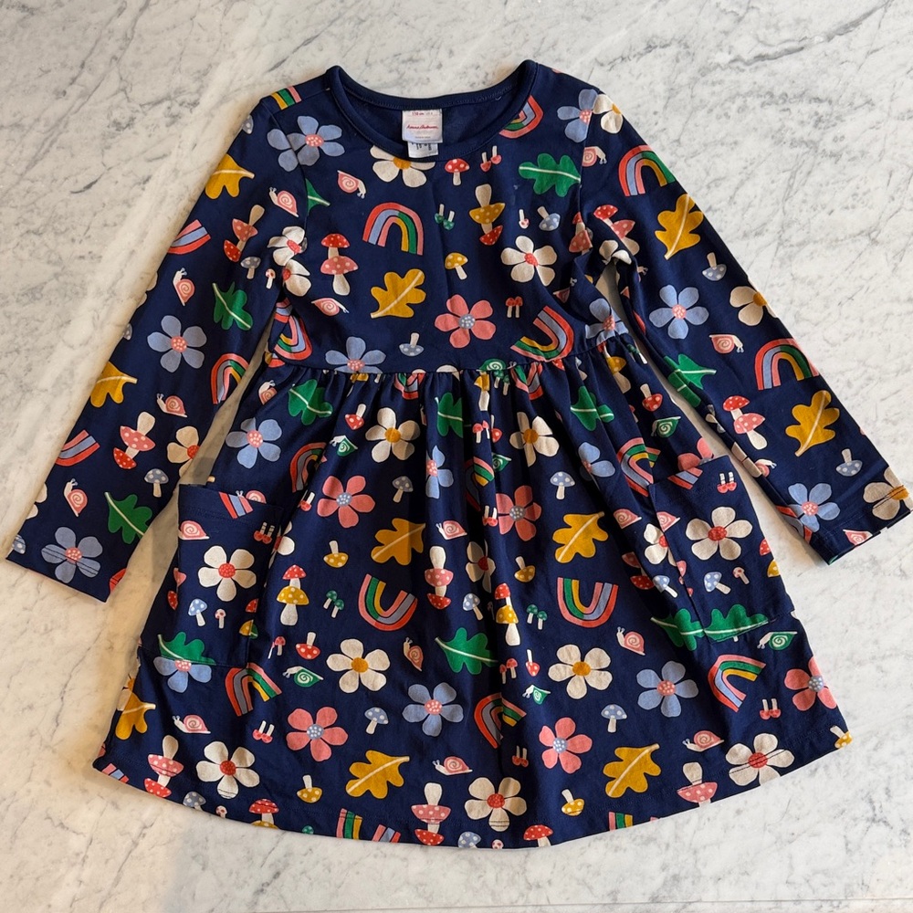 Hanna Andersson Colorful Floral Kids Dress